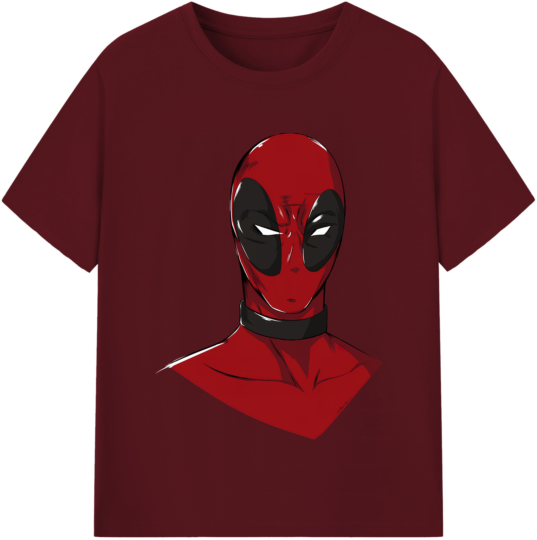 （画像用） Deadpool デッドプール 綿100％半袖Tシャツ（フロントプリント）